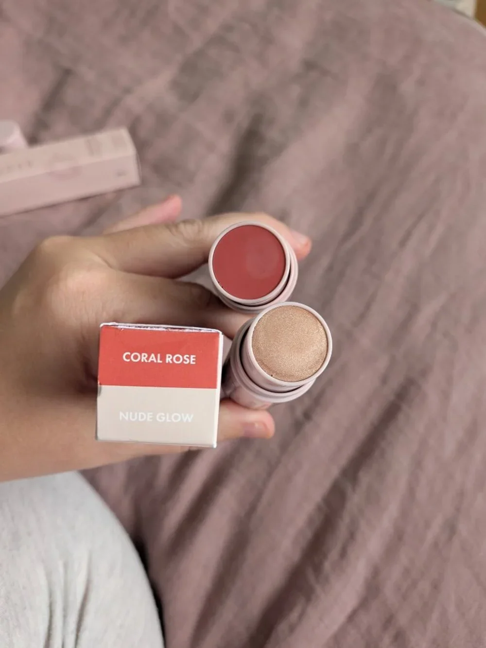 🌸 Wander Beauty On-the-Glow Blush Illuminator, Coral Rose & Sienna Sunset NIB